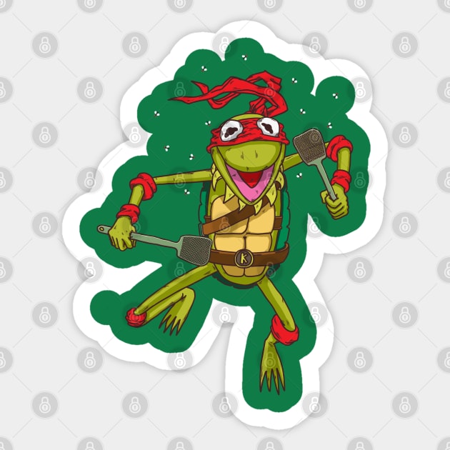 Teenage Mutant Ninja Frog Sticker by Tabryant